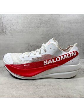 Salomon S/Lab Phantasm 2 Running Shoes - Men's Size 10 - White Red